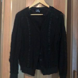 Black cardigan